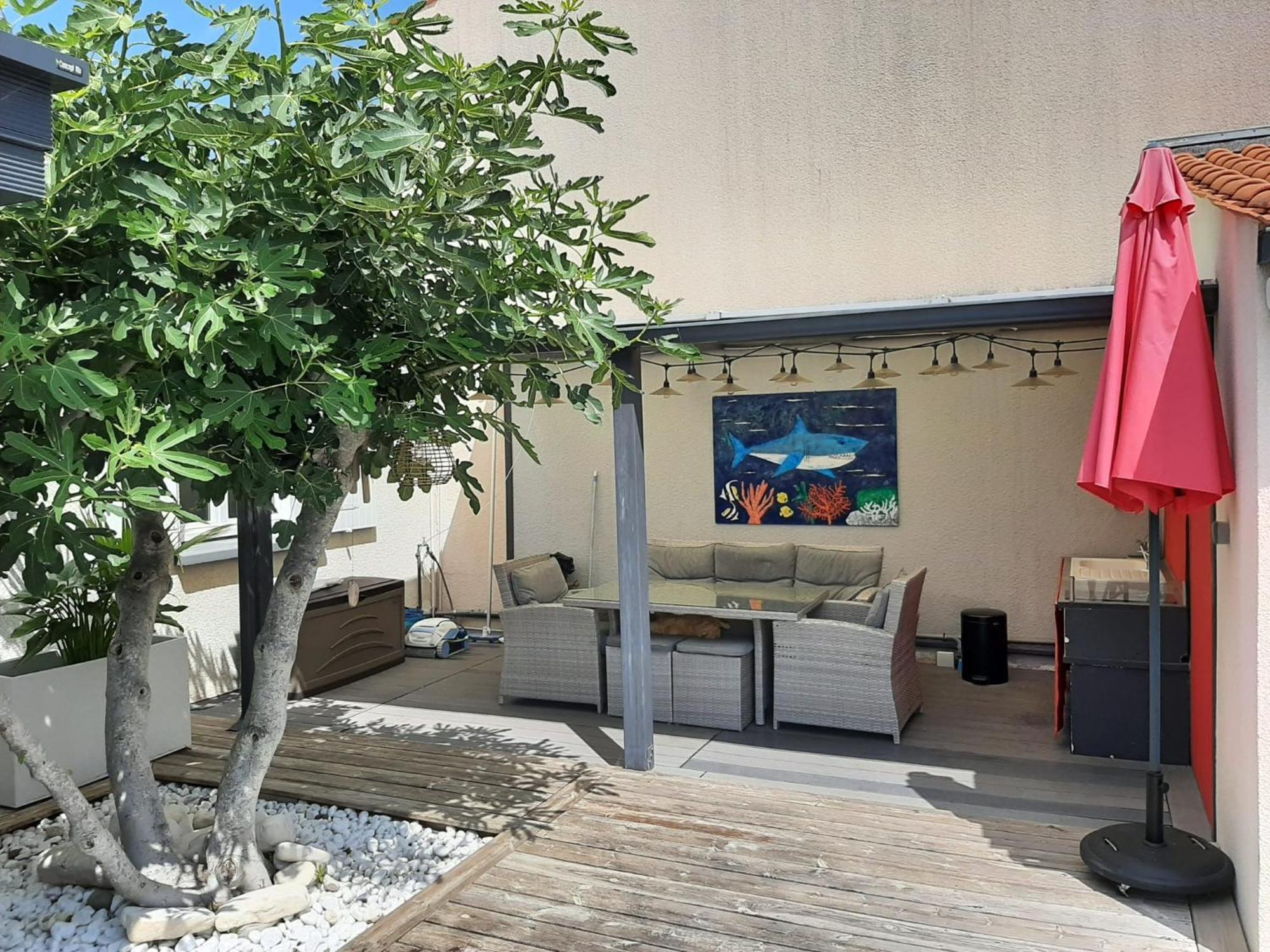 Studio Independant Chez L'Habitant Avec Piscine Et Cuisine Exterieures La Rochelle  Kültér fotó